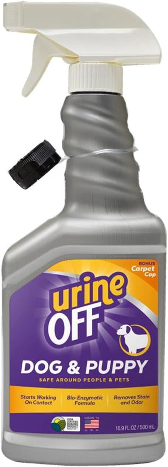 Urine Off Dog & Puppy Stain & Odor Remover – Bio-Enzymatic Pet Urine Cleaner & Odor Eliminator