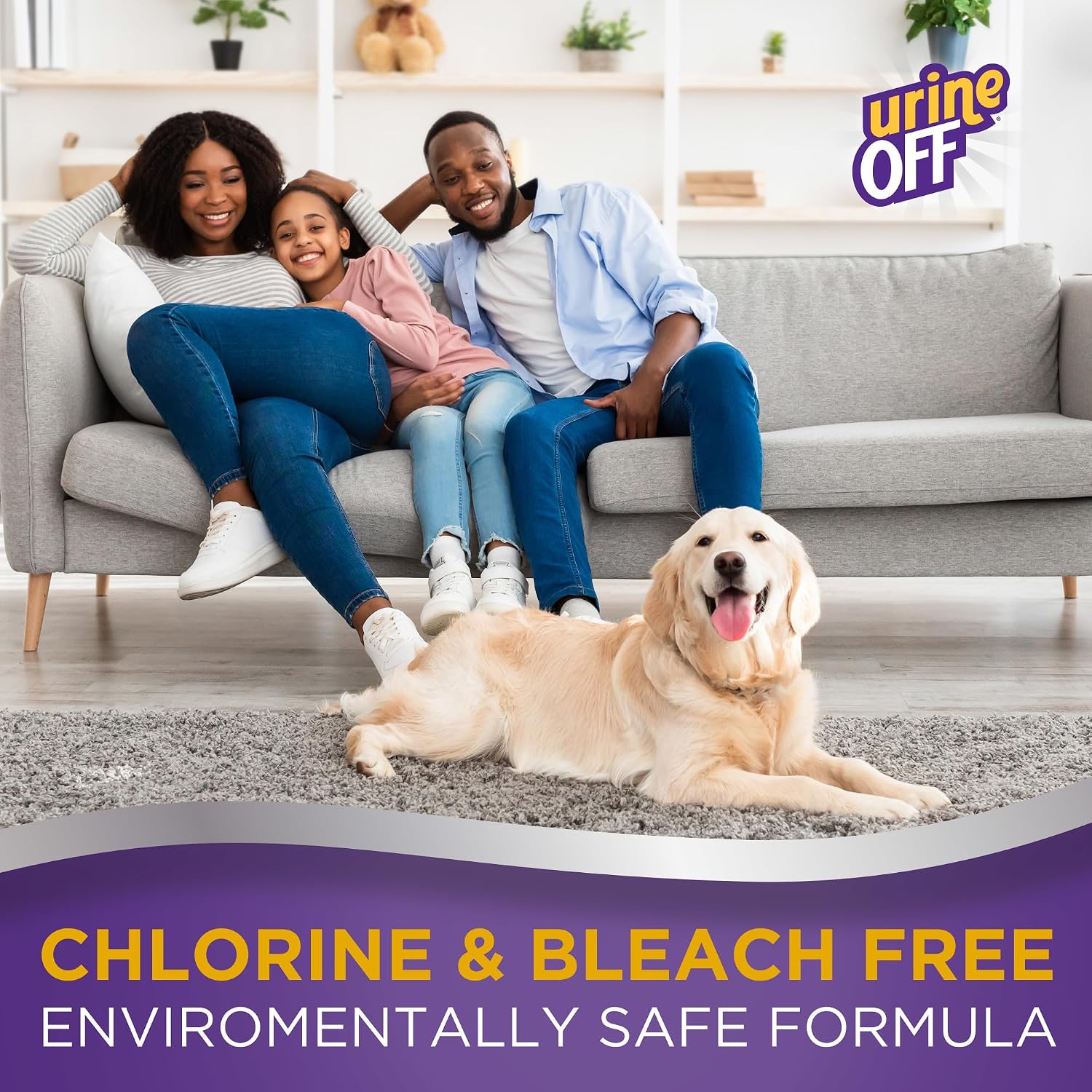 Urine Off Dog & Puppy Stain & Odor Remover – Bio-Enzymatic Pet Urine Cleaner & Odor Eliminator