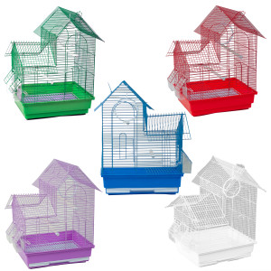 House Top Bird Cage – Assorted Colors, 6-Pack — image 1