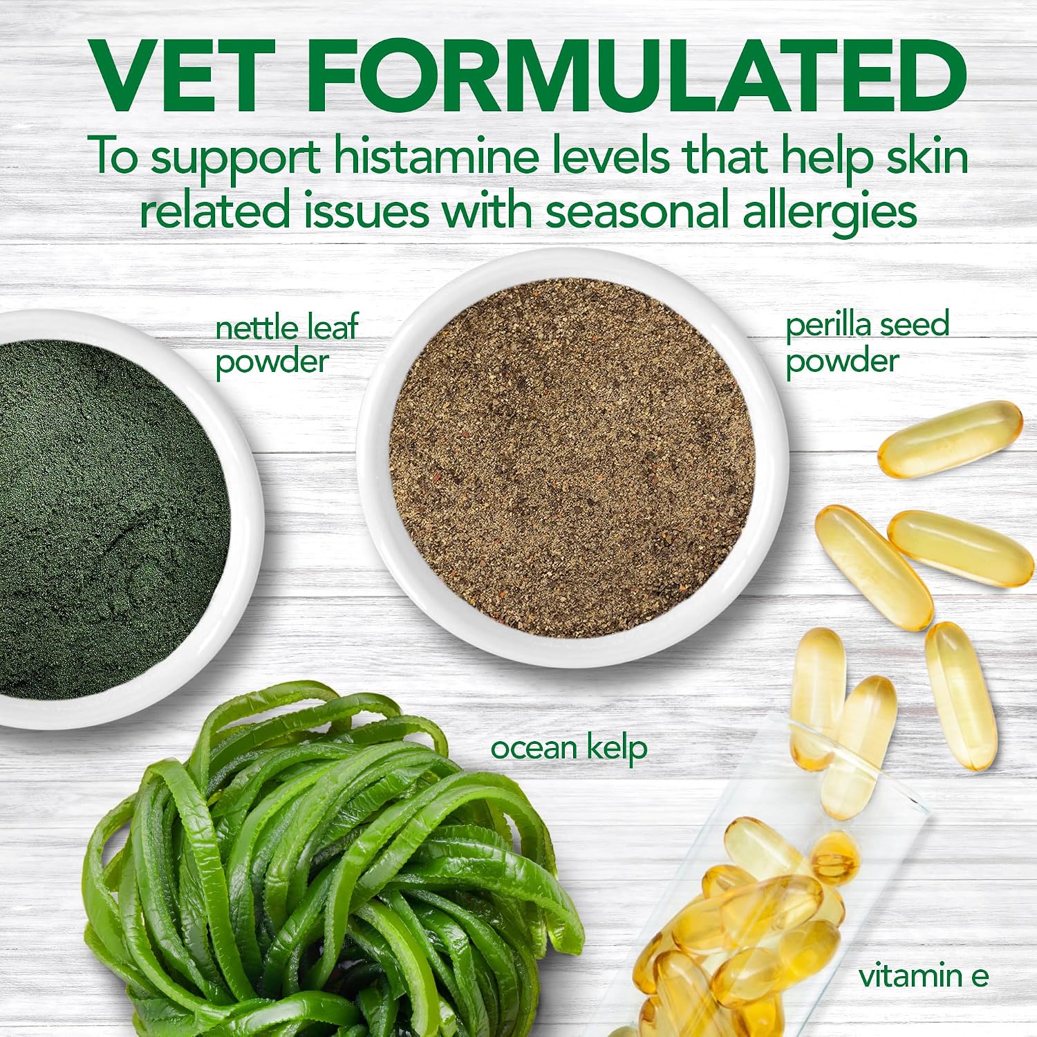 Vet's Best Seasonal Allergy Support Supplement for Dogs, 60 Tablets