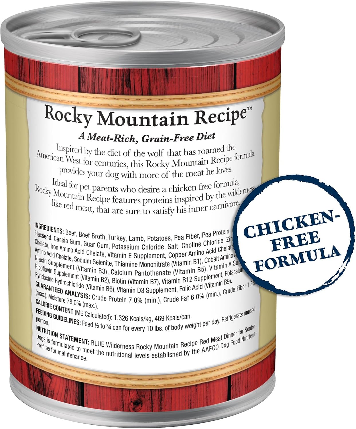 Blue Buffalo Wilderness Rocky Mountain Grain Free Red Meat Senior 12 / 12.5 oz