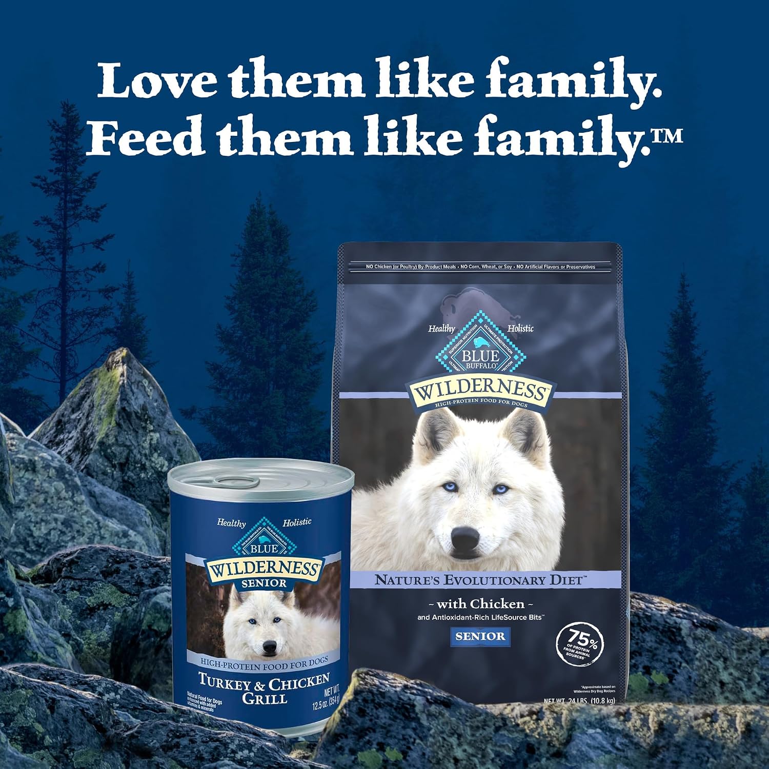 Blue Buffalo Wilderness Rocky Mountain Grain Free Red Meat Senior 12 / 12.5 oz