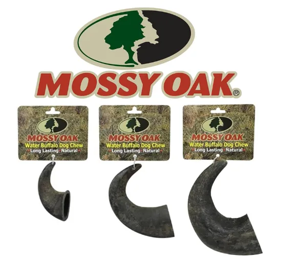 Mossy Oak Water Buffalo Horn Dog Chew – Small, Natural Long-Lasting Chew — image 2