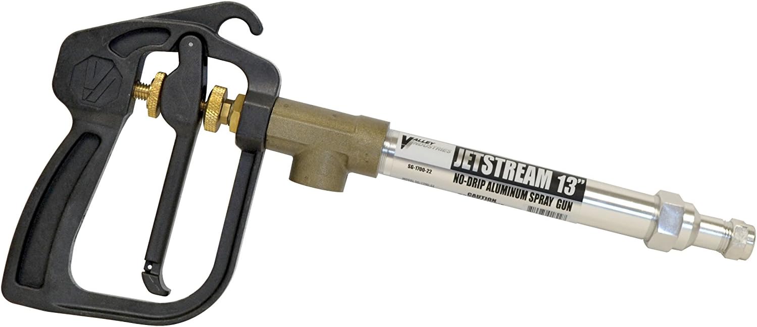 Valley Industries Adjustable Aluminum Jet Stream Spray Gun - 8 GPM, 800 PSI, 13"