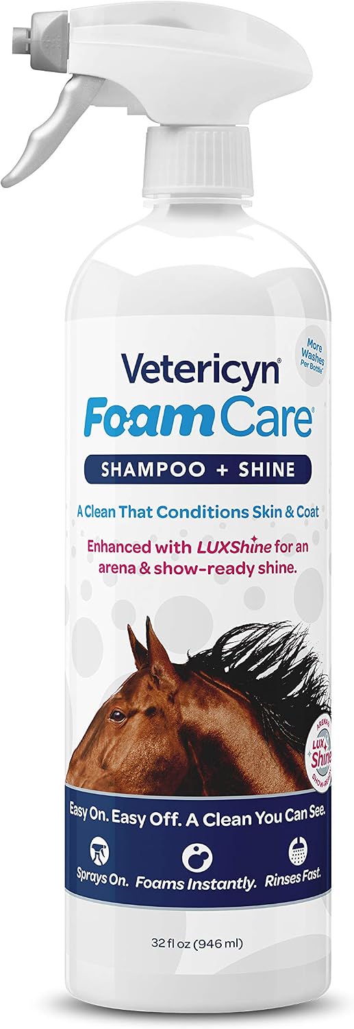 Vetericyn FoamCare Horse Shampoo – 32 oz