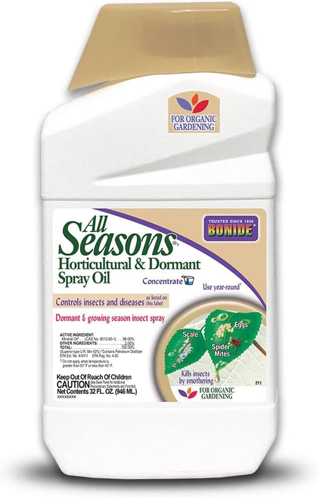 Bonide All Seasons Horticultural & Dormant Spray Oil Concentrate – 32 oz