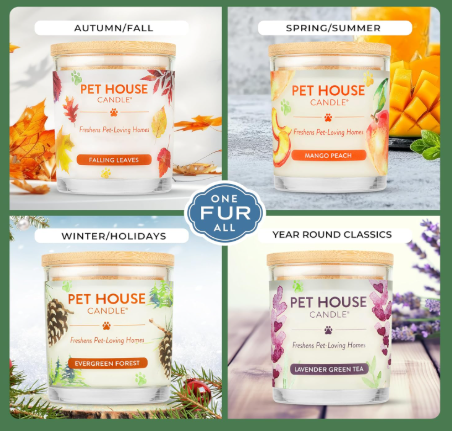 One Fur All® Pet House Candle – Fresh Cut Grass, 9 oz — image 4