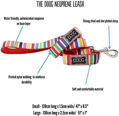 DOOG Odie Dog Lead – Neoprene Dog Leash for Small Dogs, Small
