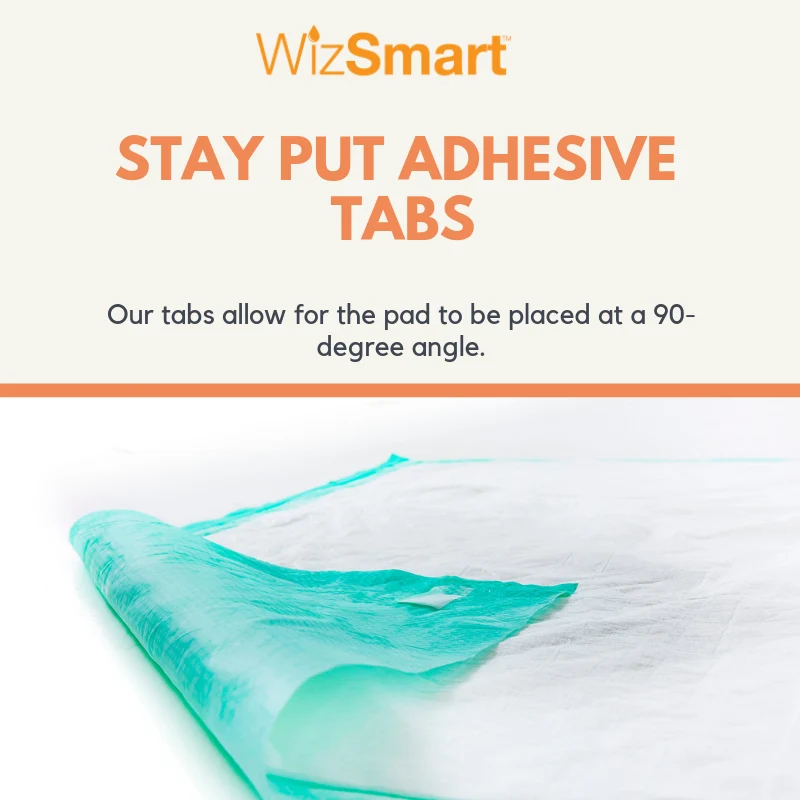 WizSmart Heavyweight Dog Pads for Small Dogs & Puppies – 14 Count