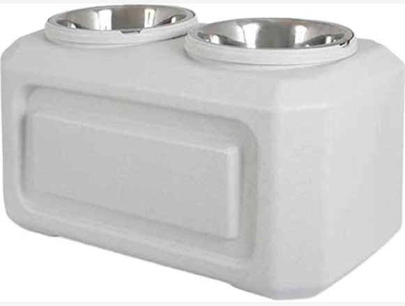 Petmate Vittles Vault Elevated Storage Dog Feeder – Mocha
