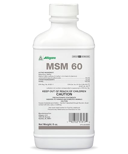 MSM 60DF Herbicide 8 oz – Metsulfuron Methyl 60% Broadleaf Weed & Brush Control