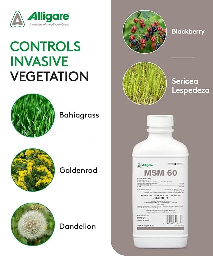 MSM 60DF Herbicide 8 oz – Metsulfuron Methyl 60% Broadleaf Weed & Brush Control