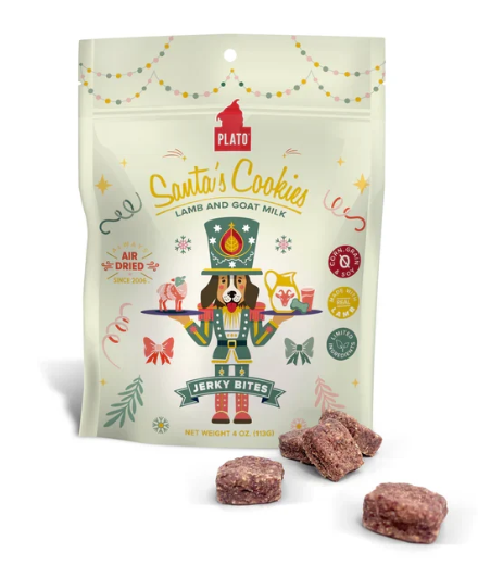 Plato Santa's Cookies Lamb & Goat Milk Jerky Bites – Dog Treats