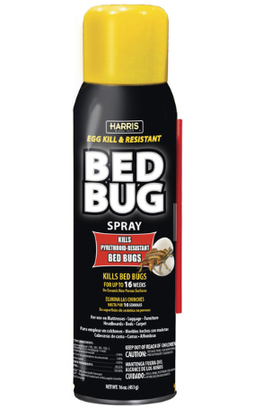 Harris Pyrethroid-Resistant Bed Bug Killer 16 oz Aerosol Spray – Kills Bed Bugs & Eggs
