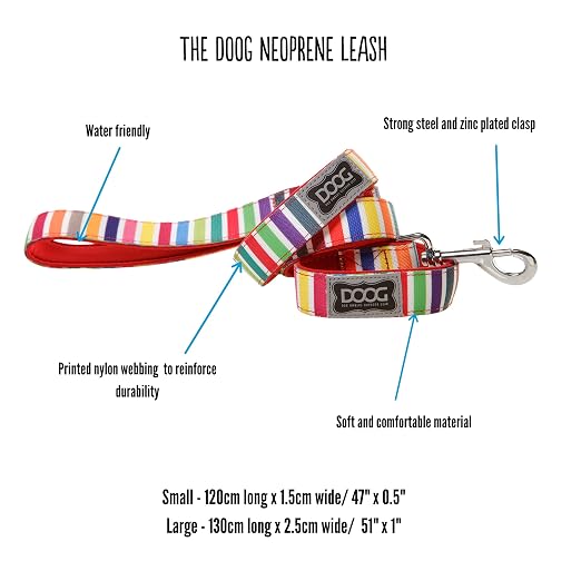 DOOG Pongo Dog Lead – Neoprene Dog Leash for Small Dogs, Small