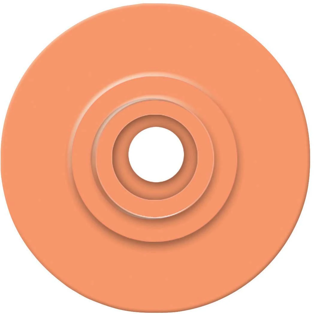 Allflex Global Small Female Livestock Ear Tag Buttons – orange Blank Replacement Tags, 25 Pack