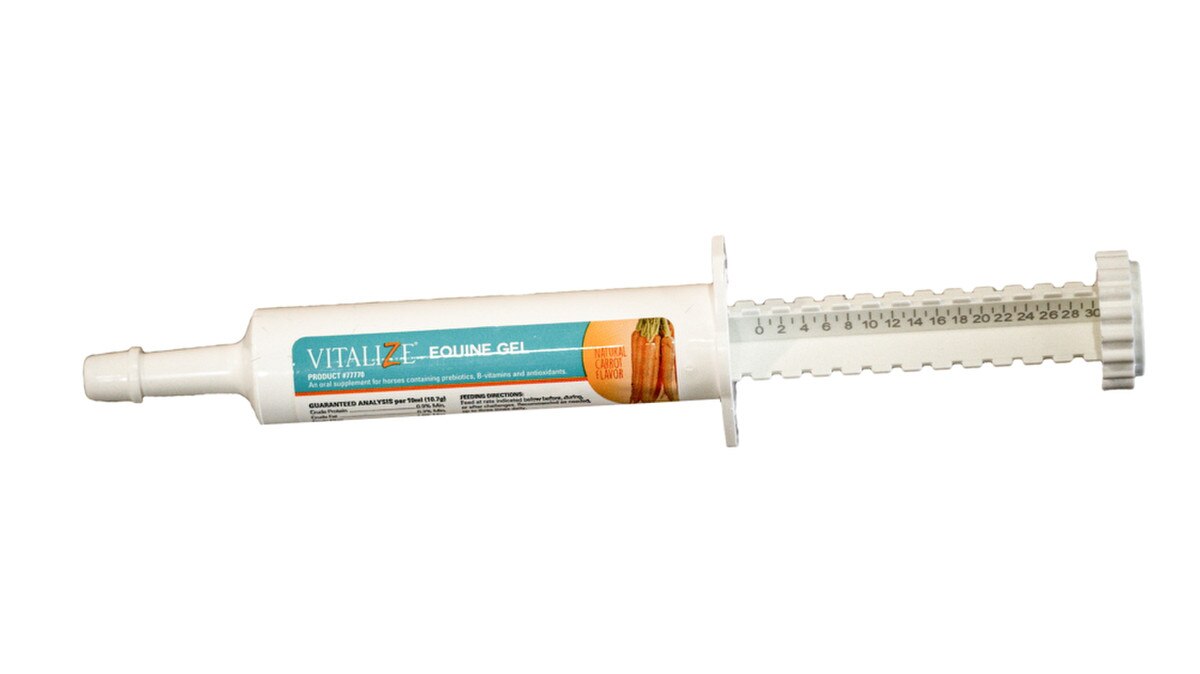 BioZyme Vitalize Equine Gel 30 mL – Prebiotic Digestive, Immune, Appetite & Hydration Support for Horses