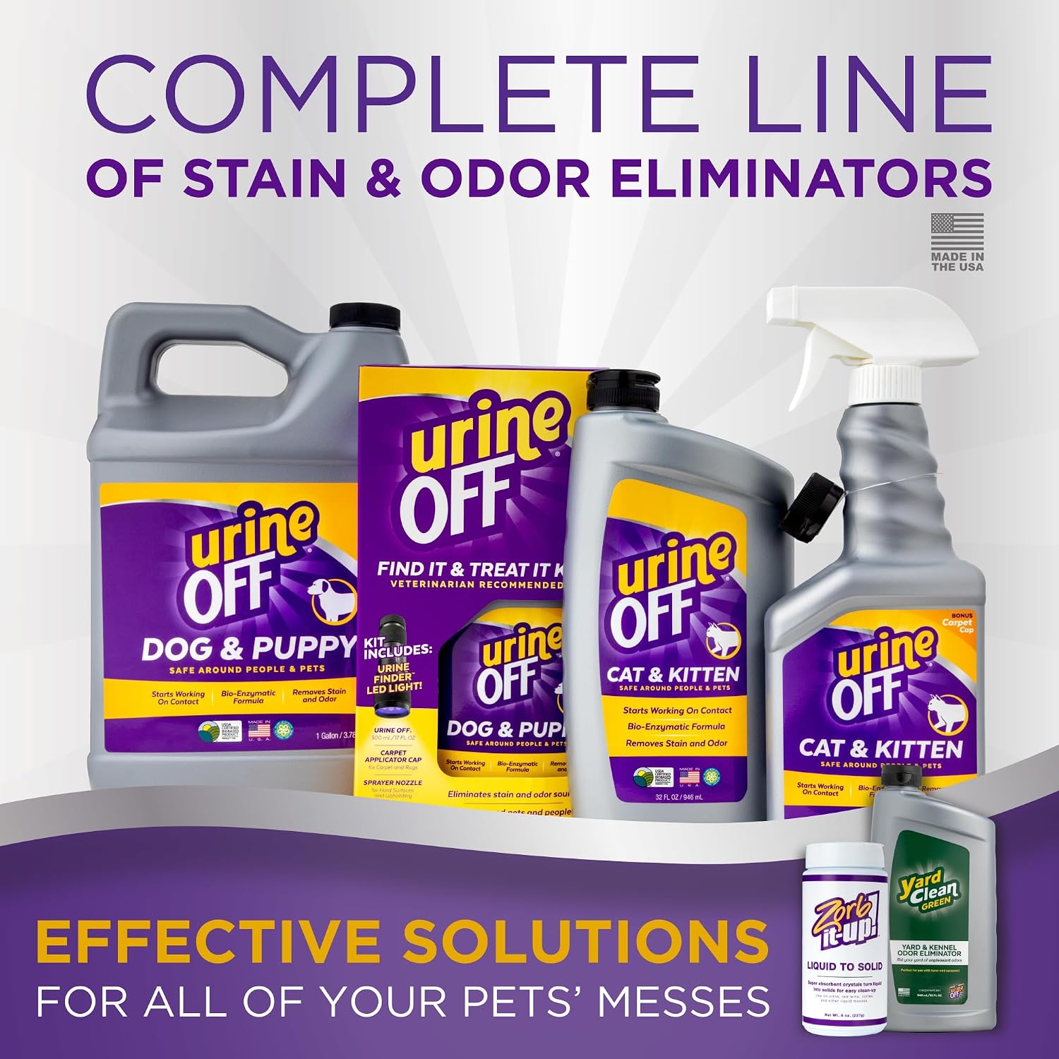 Urine Off Cat & Kitten Stain & Odor Remover – Bio-Enzymatic Cat Urine Cleaner & Odor Eliminator