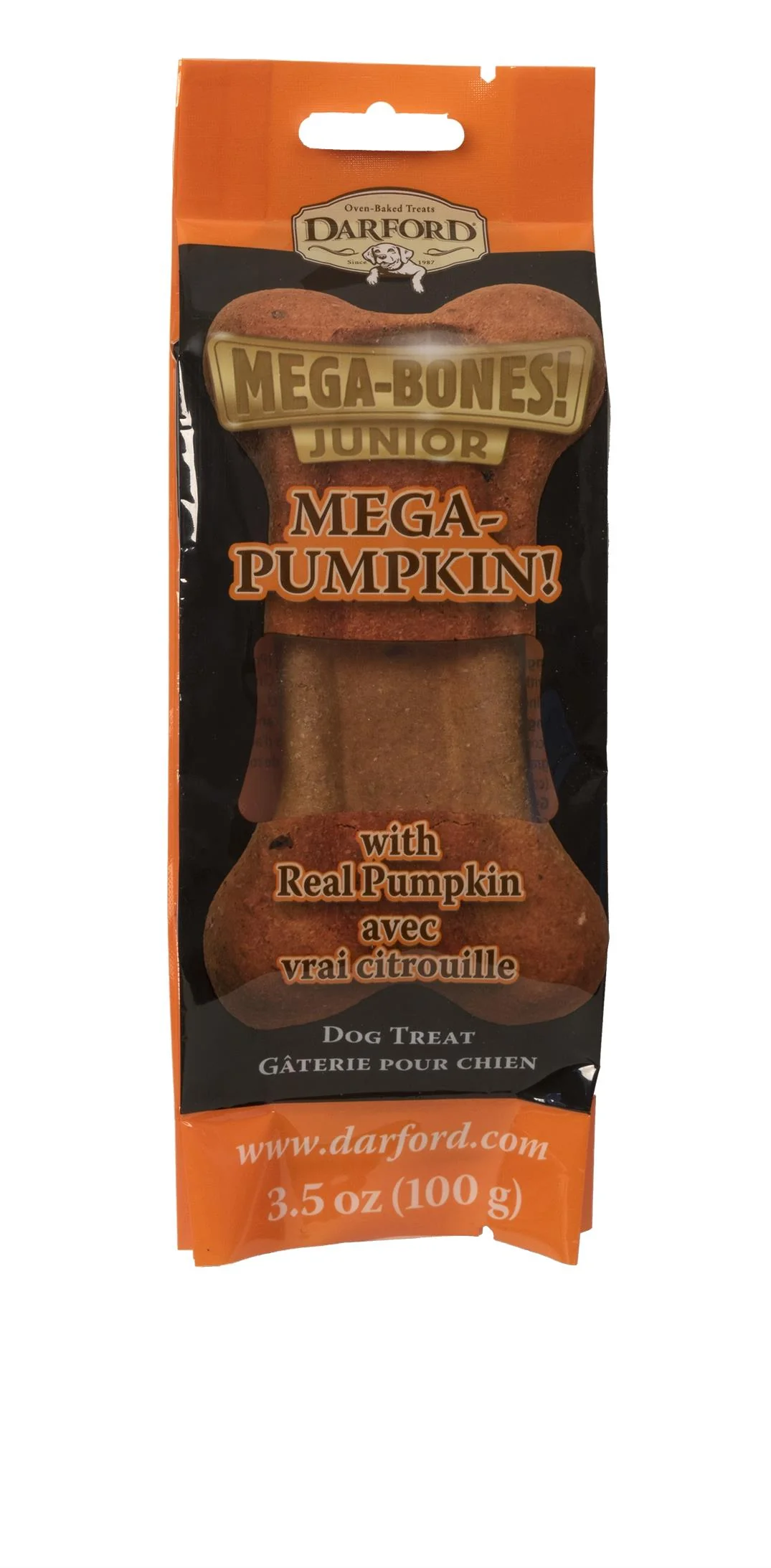 Darford Mega P’Nut Jr Peanut Butter Dog Treat 3.5 oz – Hard-Baked Crunchy Dog Bone