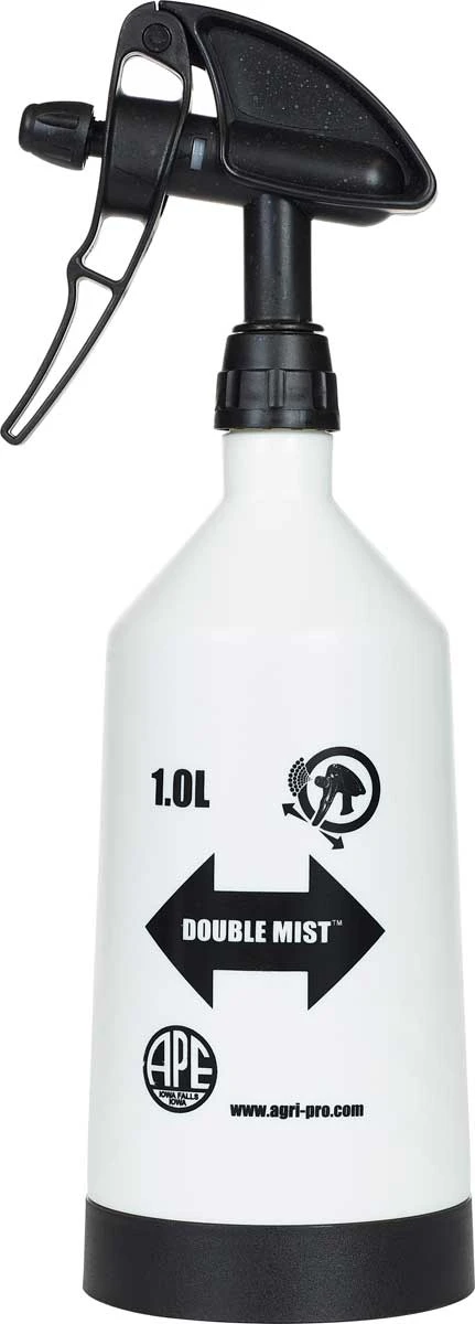 Agri-Pro Double Mist Trigger Sprayer 1 Liter – Adjustable Chemical-Resistant Spray Bottle with Viton Seal