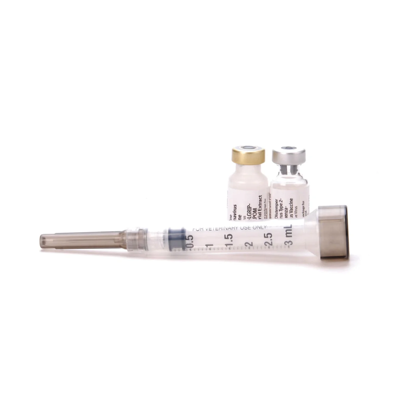 Durvet Canine Spectra 10 Dog & Puppy Vaccine – 10-Way Protection with Leptospirosis & Coronavirus, 1 Dose with Syringe