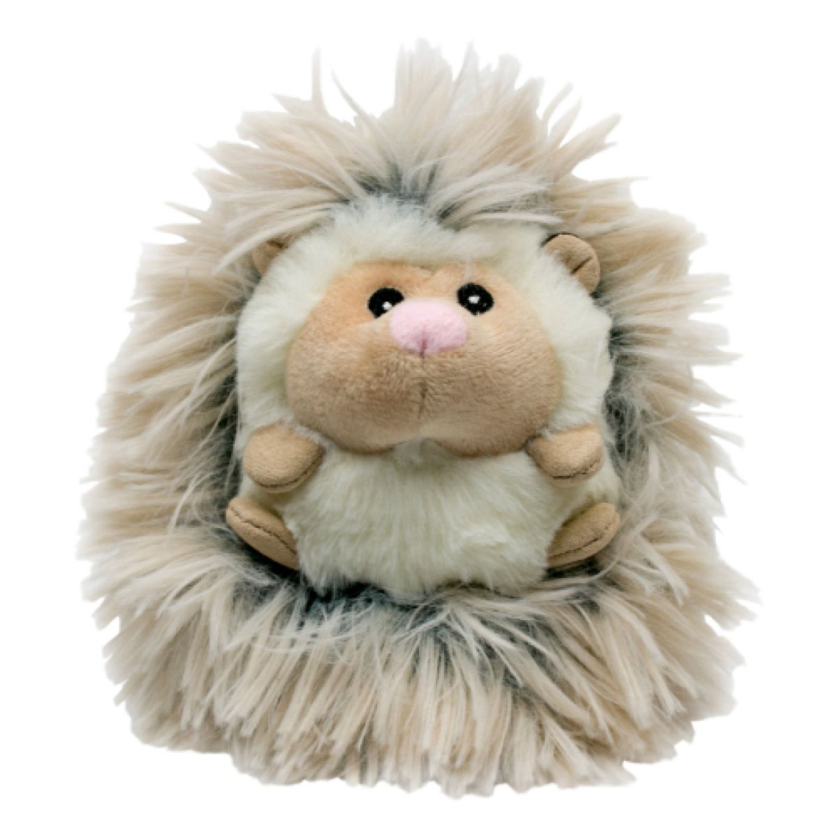 Tall Tails Real Feel Fluffy Baby Hedgehog with Squeaker Dog Toy – 5 Inch