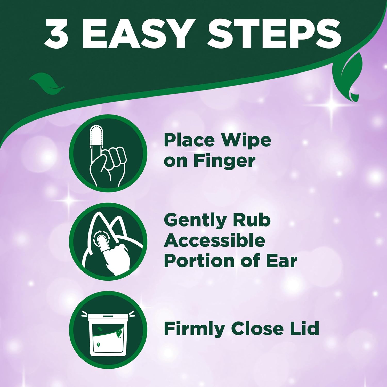 Vet’s Best Ear Relief Finger Wipes for Dogs – Ear Cleaning Wipes with Witch Hazel, Aloe Vera & Tea Tree Oil, 50 Count