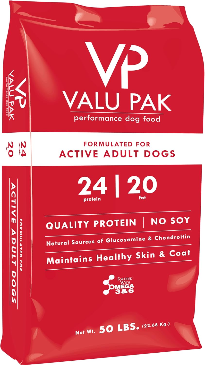 Valu-Pak Free 24-20 Performance Dog Food – Red Bag, 50 lb