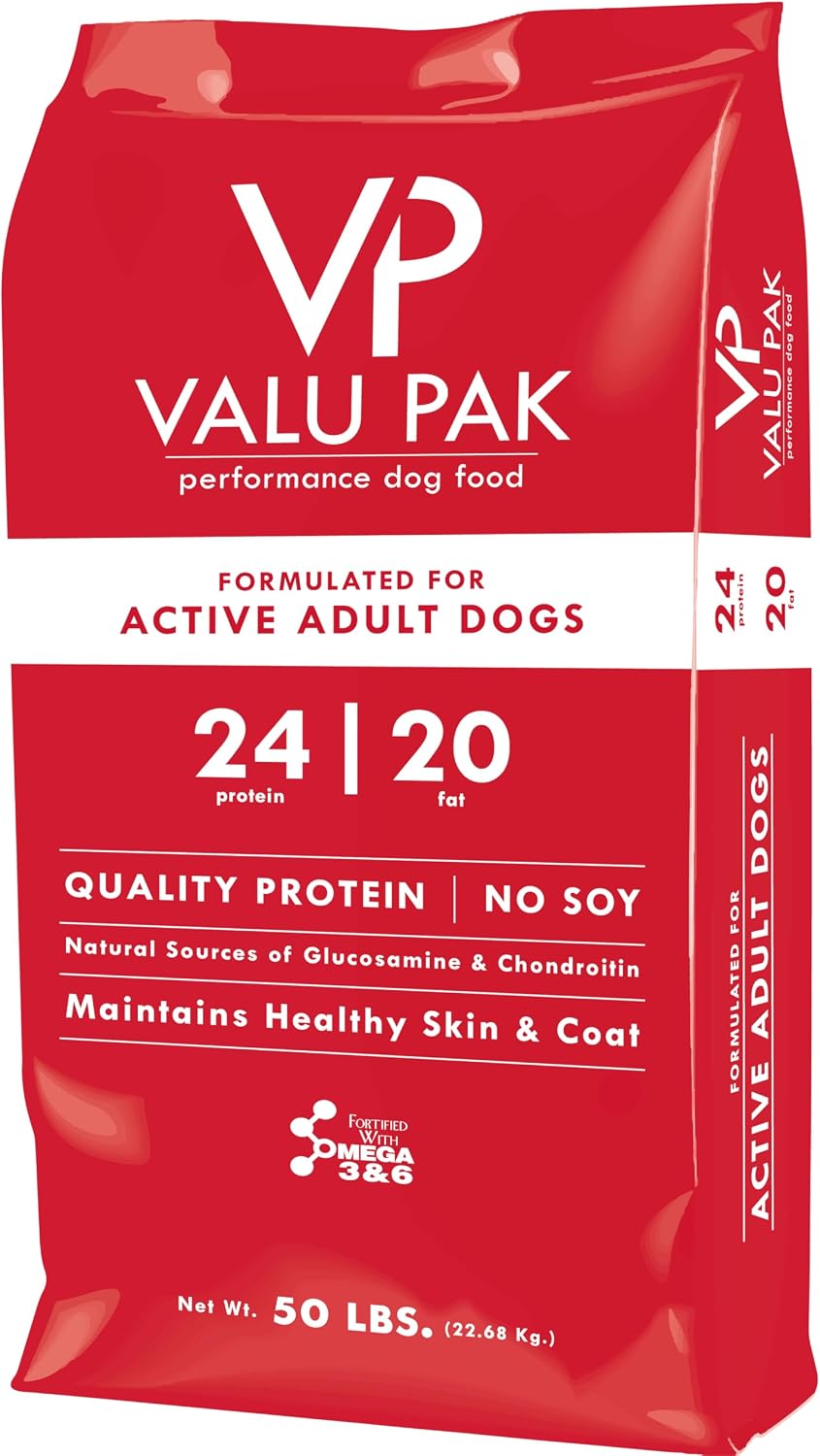 Valu-Pak Free 24-20 Performance Dog Food – Red Bag, 50 lb