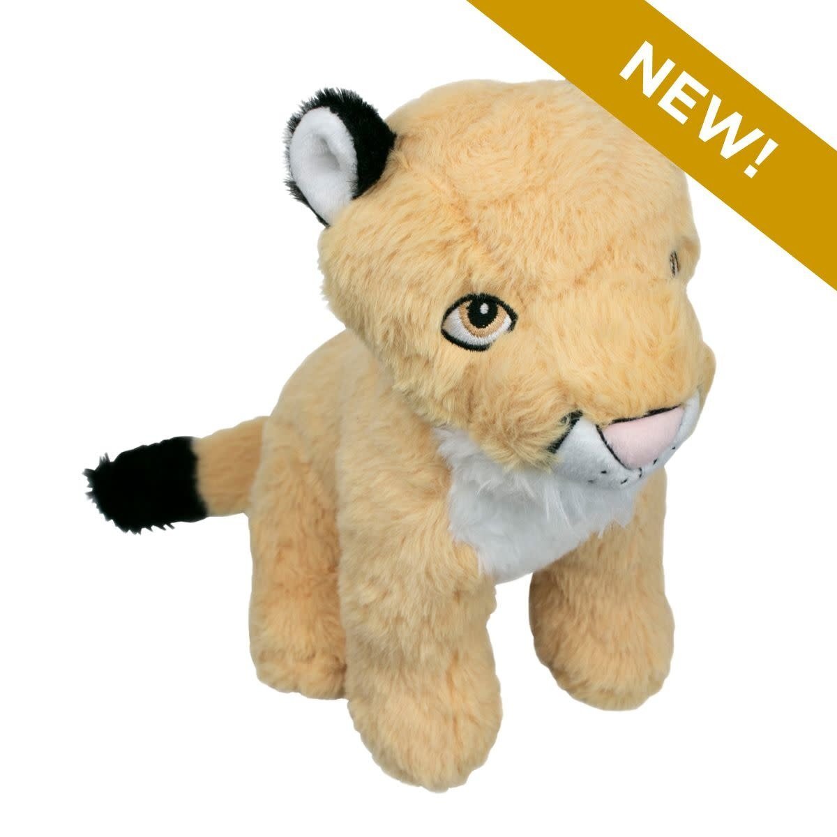 Tall Tails Mountain Lion Crunch Squeak Crinkle Dog Toy – 9 Inch