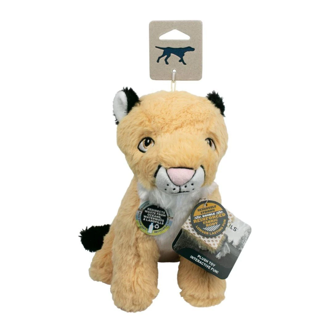 Tall Tails Mountain Lion Crunch Squeak Crinkle Dog Toy – 9 Inch