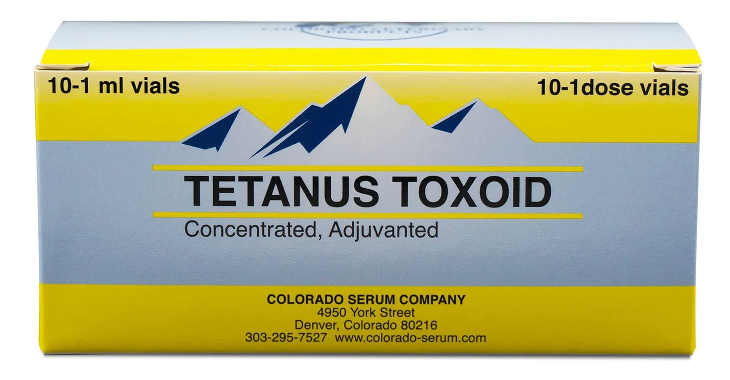 Colorado Serum Tetanus Toxoid Concentrated Vaccine for Horses & Livestock – 10 mL, 10 Dose