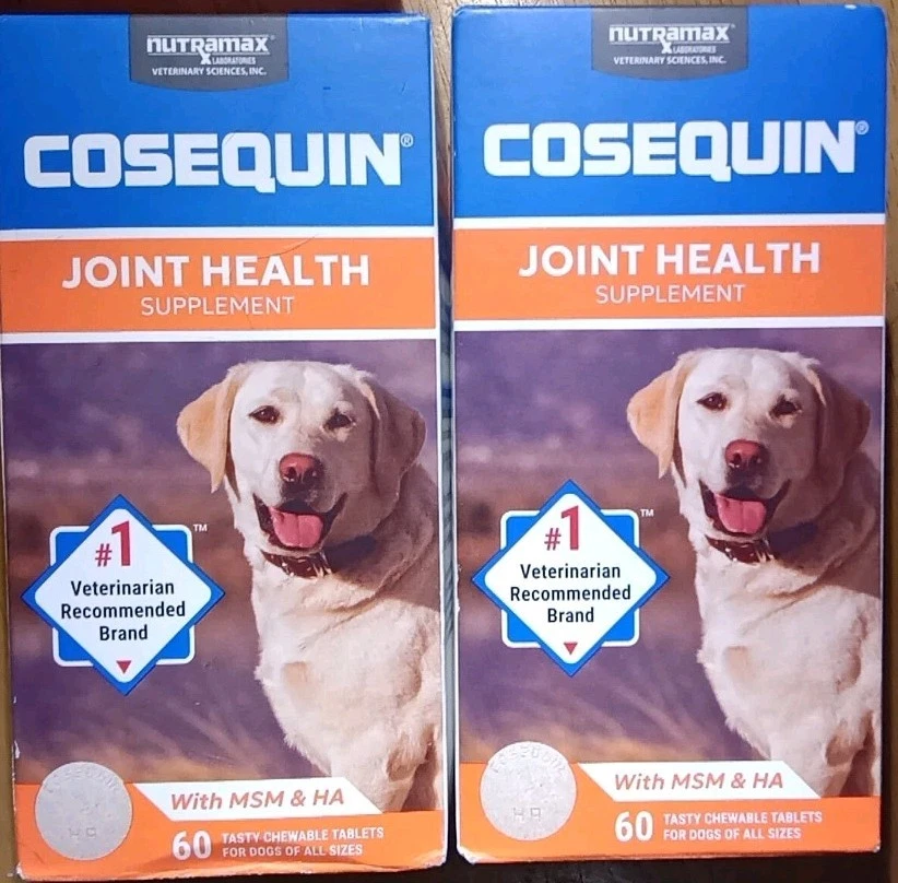 Nutramax Cosequin Maximum Strength Joint Health Supplement for Dogs, 60 Chewable Tablets