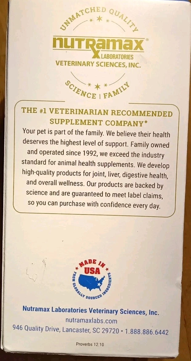 Nutramax Cosequin Maximum Strength Joint Health Supplement for Dogs, 60 Chewable Tablets
