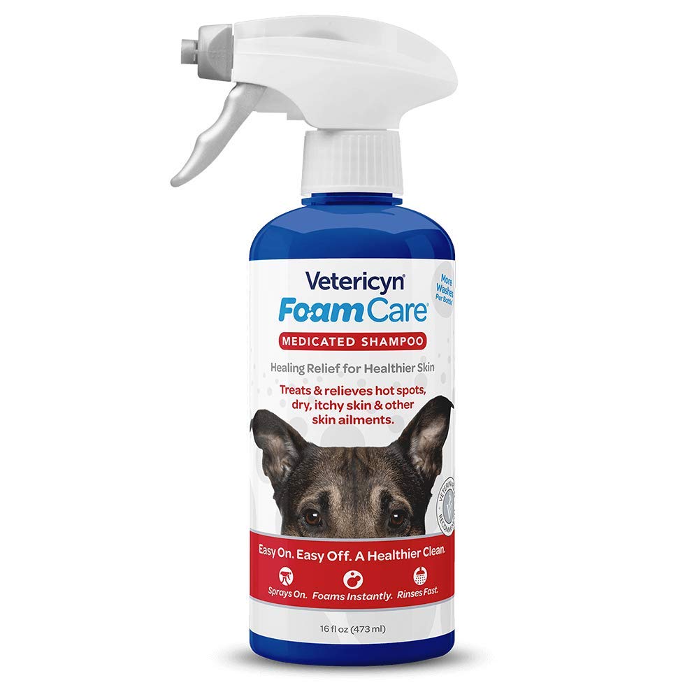 Vetericyn FoamCare Medicated Dog Shampoo – 16 oz