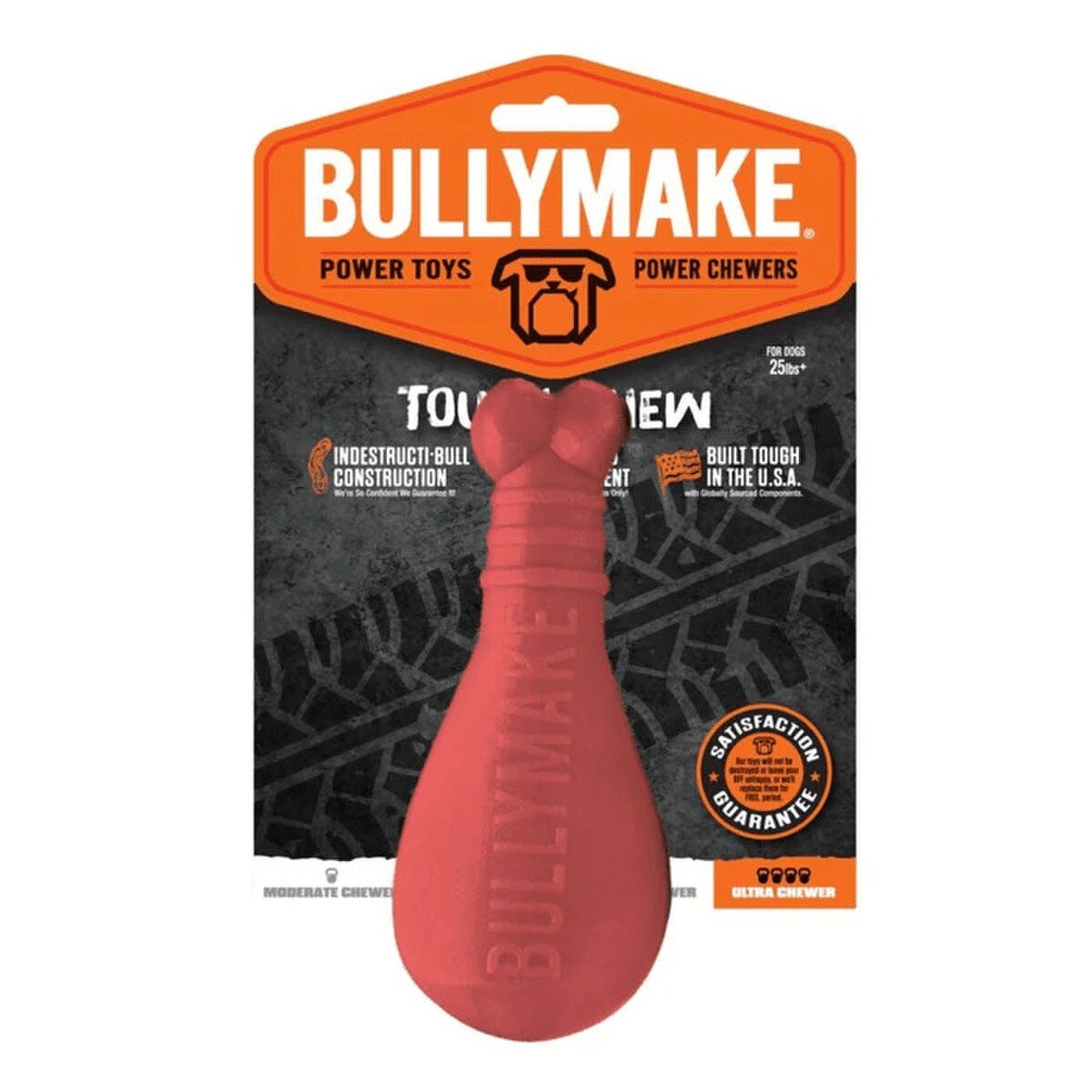 BULLYMAKE Turkey Leg Nylon Dog Toy – Turkey Flavored Durable Chew Toy for Power Chewers