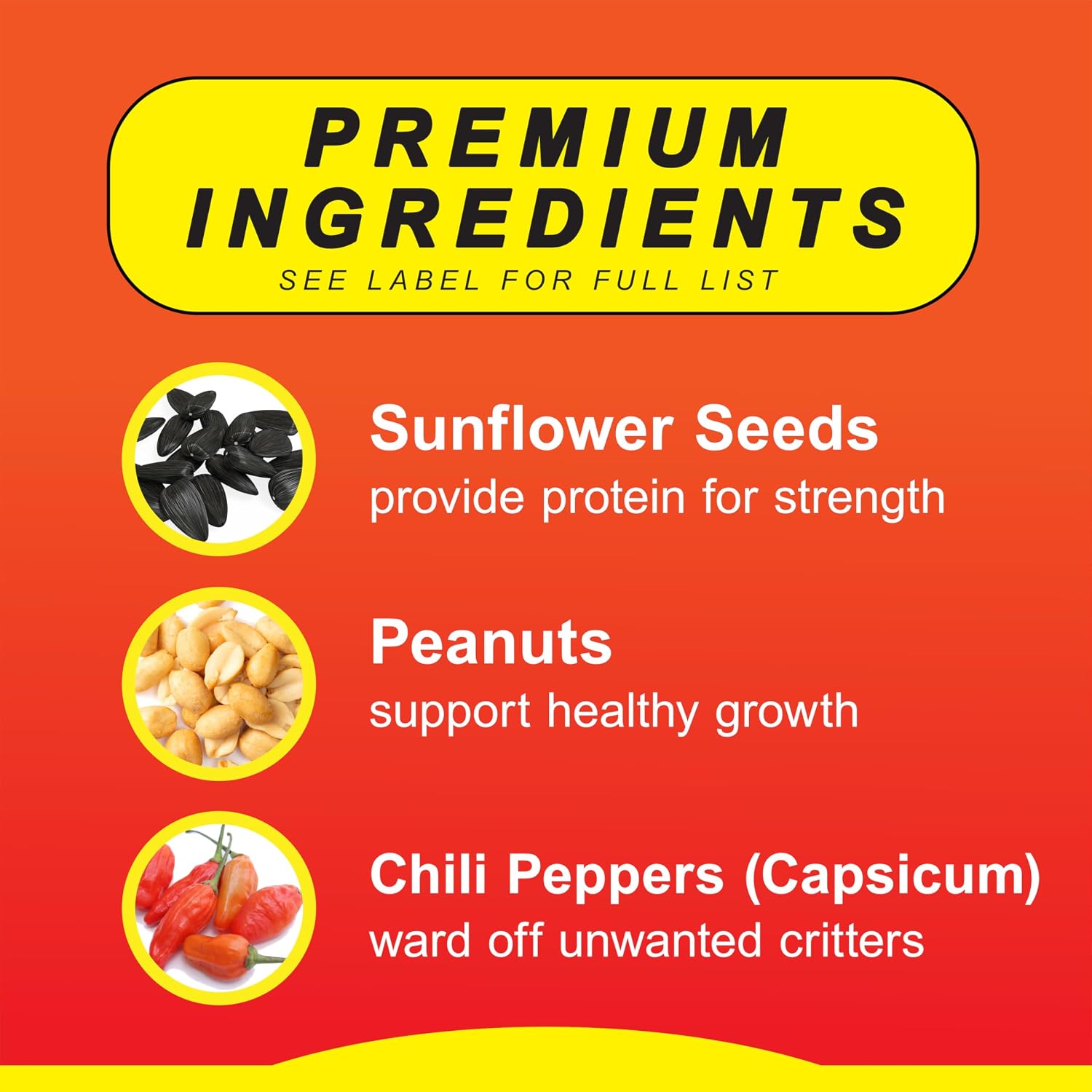 Wild Delight Sizzle N’ Heat Spicy Wild Bird Food – Hot Pepper Squirrel Deterrent Seed & Nut Blend