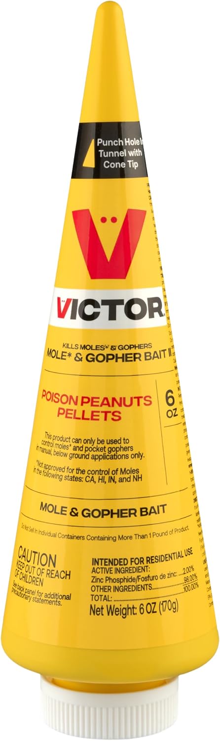Victor M6006 Outdoor Mole & Gopher Poison Peanuts – 6 oz
