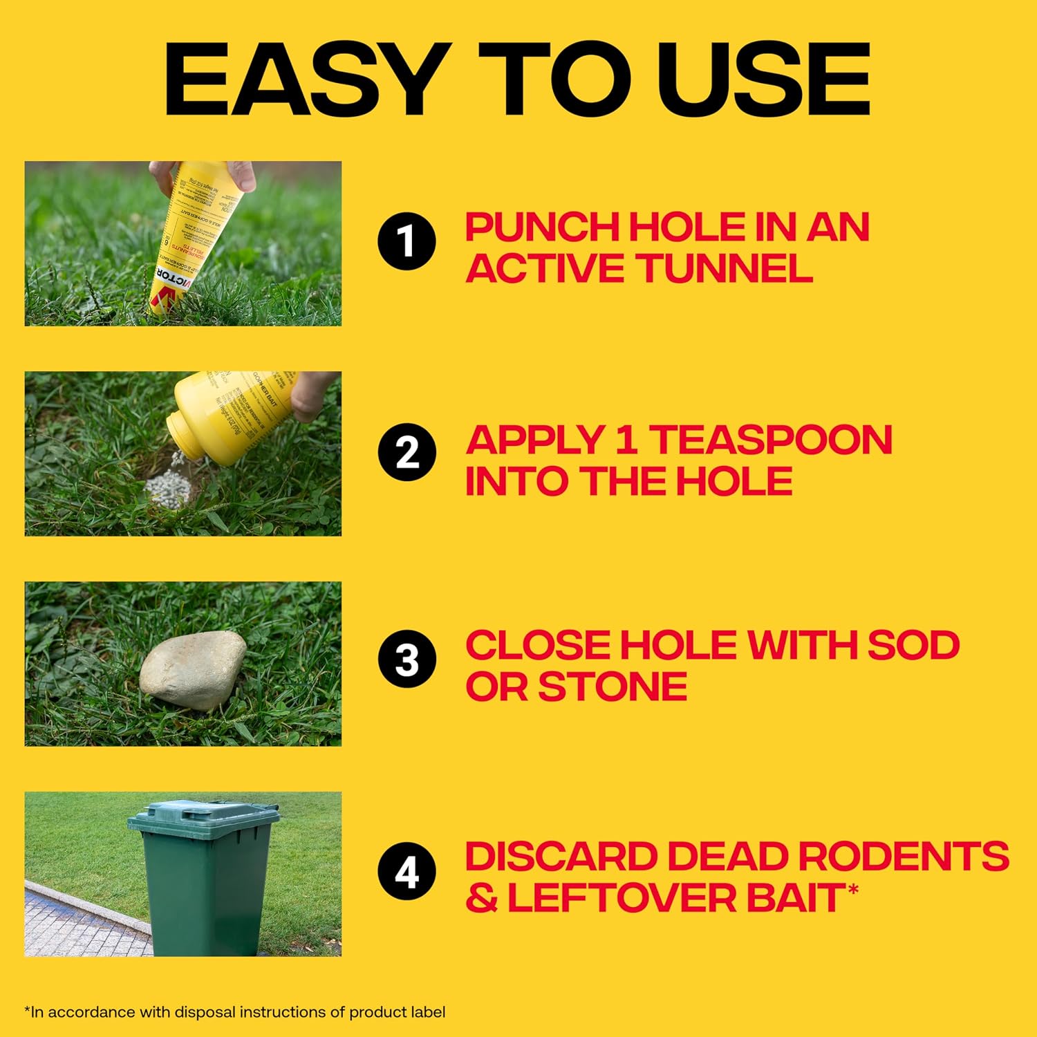 Victor M6006 Outdoor Mole & Gopher Poison Peanuts – 6 oz