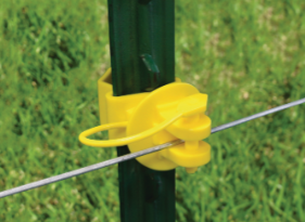 T-Post Pinlock Insulator – Yellow