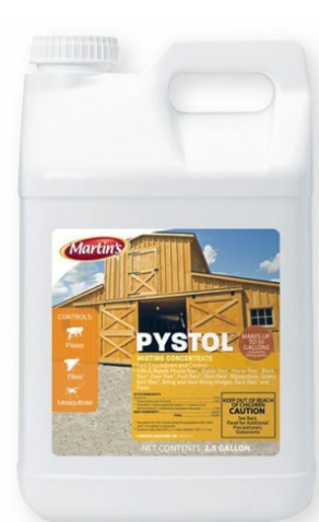 Martin’s Pystol Misting Concentrate – Fly, Mosquito & Flea Insecticide for Automatic Misting Systems, 2.5 Gallon