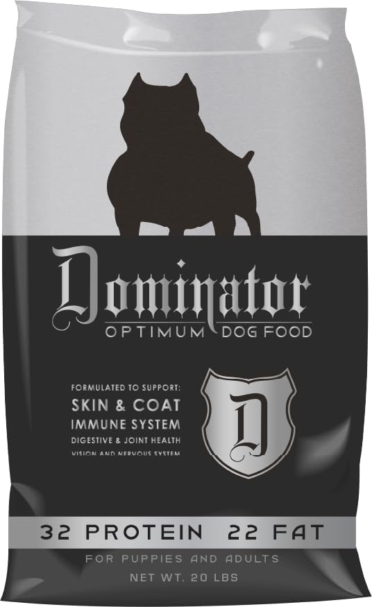 Valu-Pak Dominator Optimum 32-22 Performance Dry Dog Food with Salmon Oil – 20 lb Bag