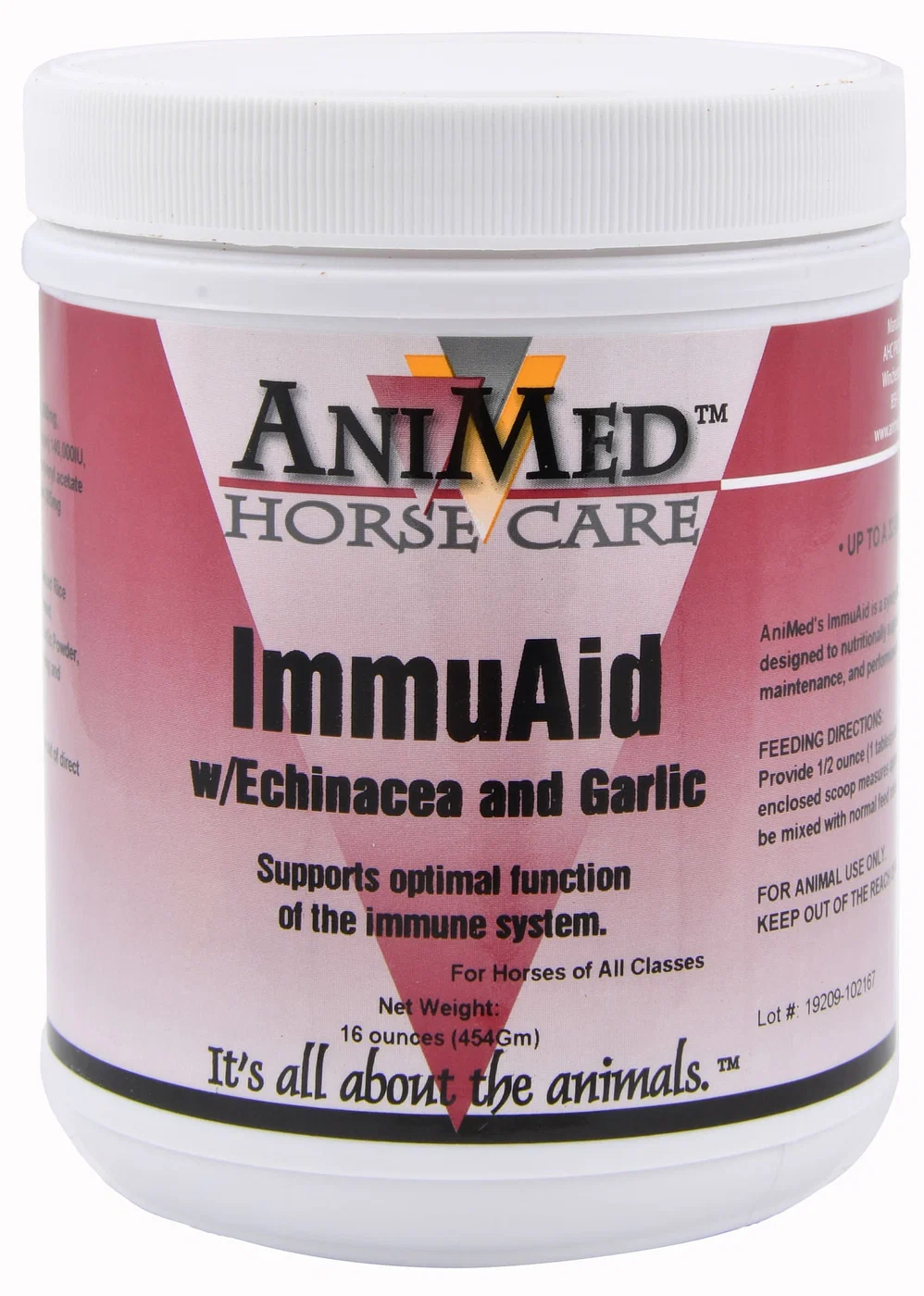 AniMed Immu-Aid Horse Immune Support Supplement 16 oz – Echinacea, Garlic & Antioxidants