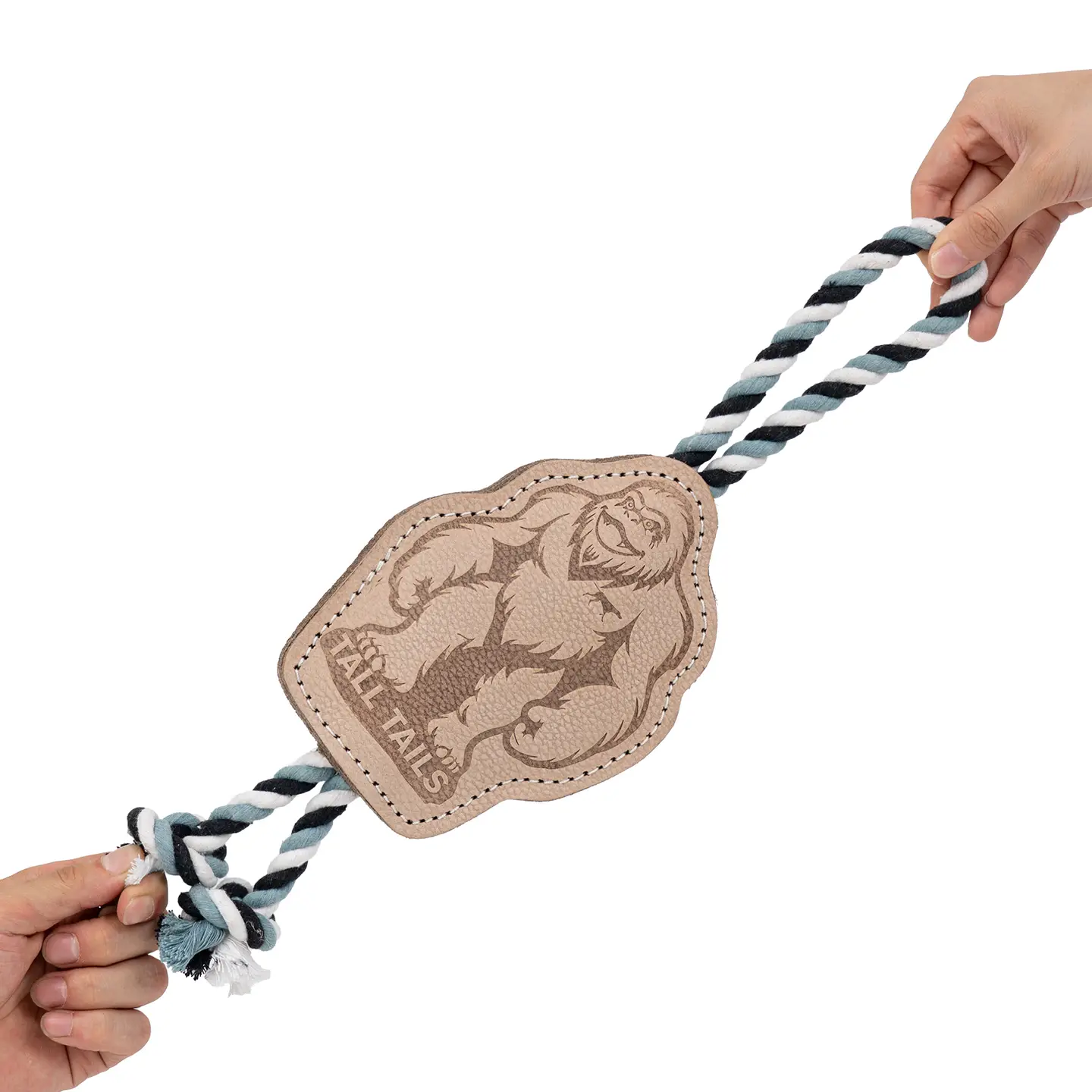 Tall Tails Natural Leather Big Foot Tug Dog Toy – 16 Inch