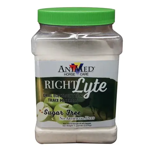 AniMed Right Lyte Apple Horse Electrolyte Supplement – Sugar-Free Hydration & Electrolyte Support, 5 lb