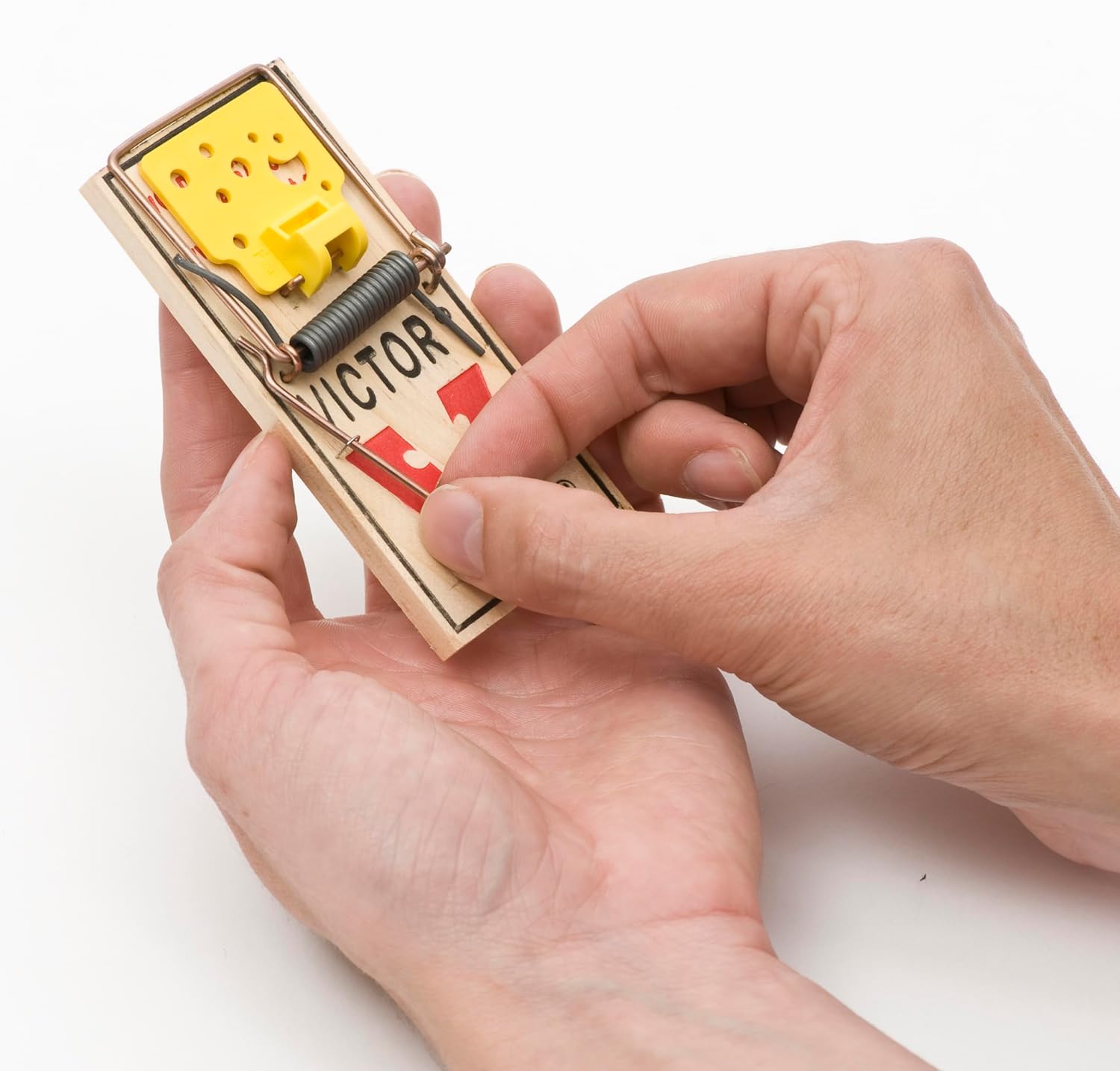 Victor Quick-Set Mouse Trap M035 – Pre-Baited Wooden Snap Trap
