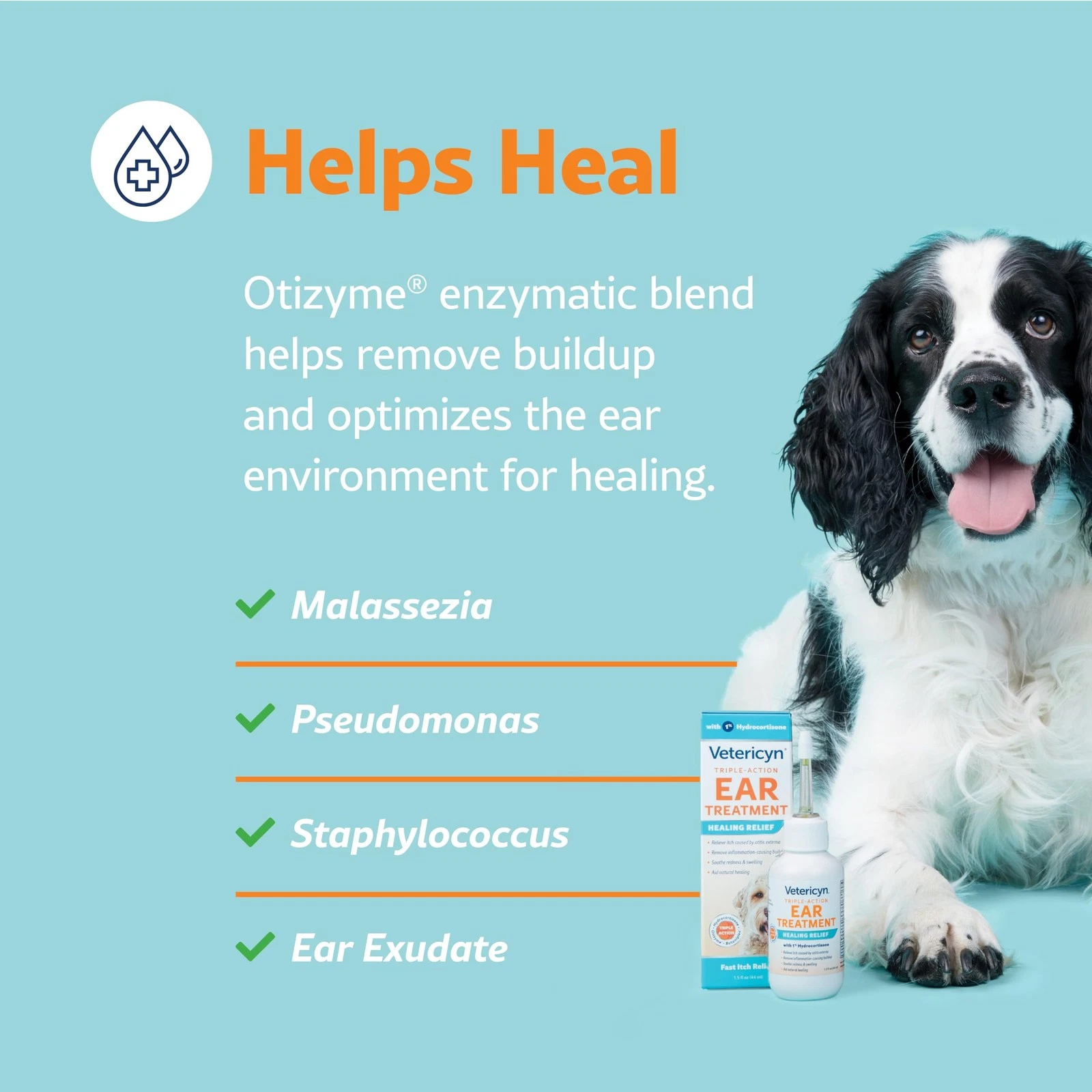 Vetericyn Triple-Action Ear Treatment for Dogs – 1.5 oz