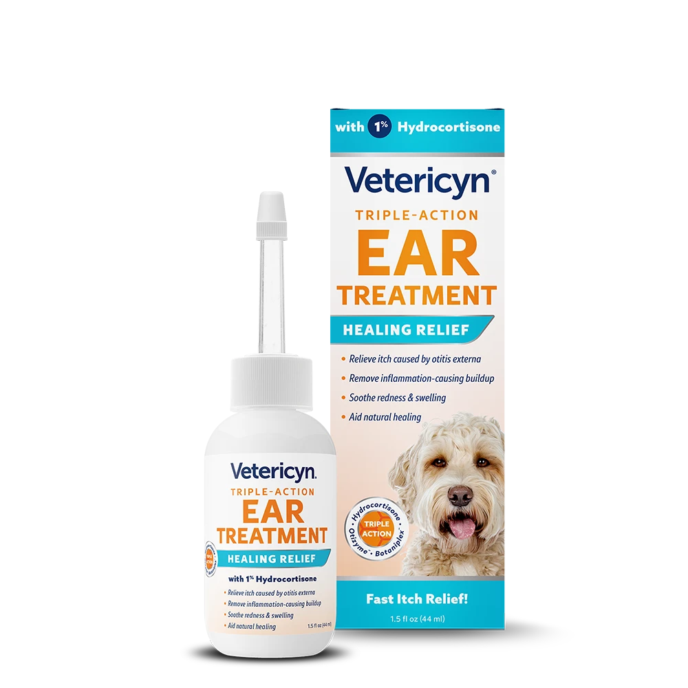 Vetericyn Triple-Action Ear Treatment for Dogs – 1.5 oz