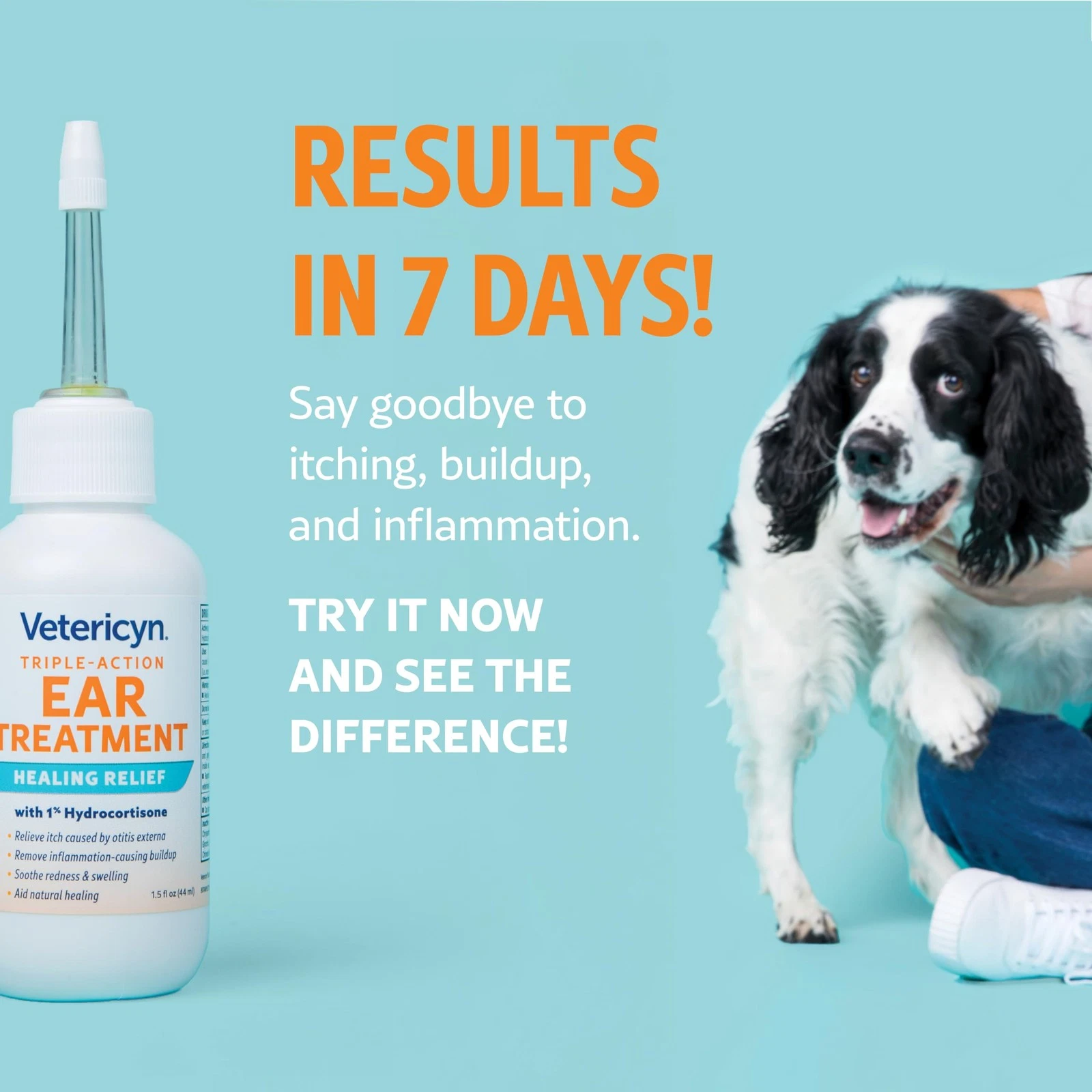 Vetericyn Triple-Action Ear Treatment for Dogs – 1.5 oz