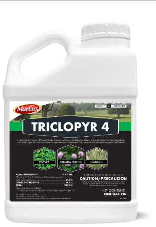 Martin's Triclopyr 4 Herbicide 1 Gallon – Brush, Woody Plant & Broadleaf Weed Control